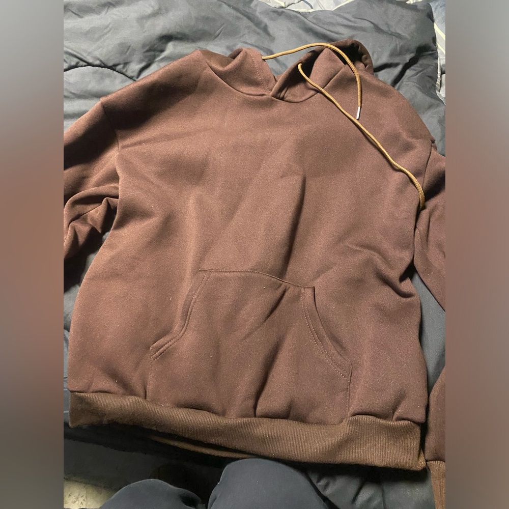 Large brown hoodie